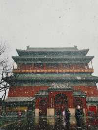 春雪citywalk@鼓樓-鐘樓-什剎海-南鑼鼓巷