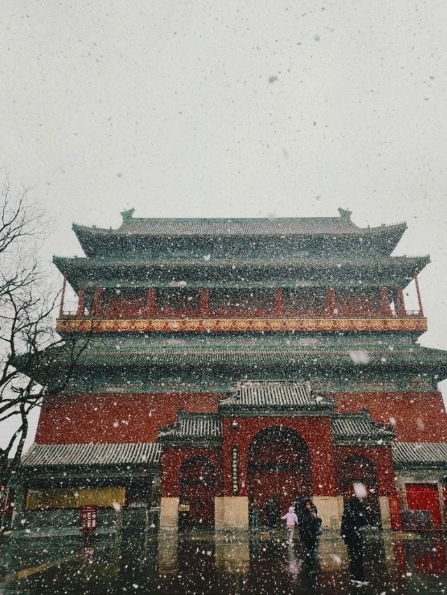 春雪citywalk@鼓樓-鐘樓-什剎海-南鑼鼓巷