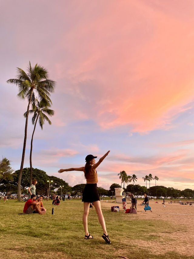 【ハワイ|ホノルル】Ala Moana Beach⛱️