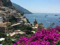 Springtime Coastline Drive in the Amalfi Coast