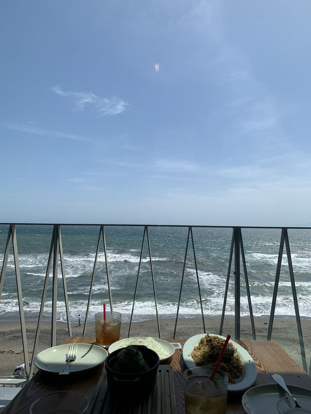 【神奈川🇯🇵】七里ヶ浜の絶景カフェでランチ🍽️