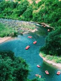 福建德化石龍溪漂流遊玩攻略，適合夏天玩