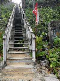 Naithon beach wooden bridge
