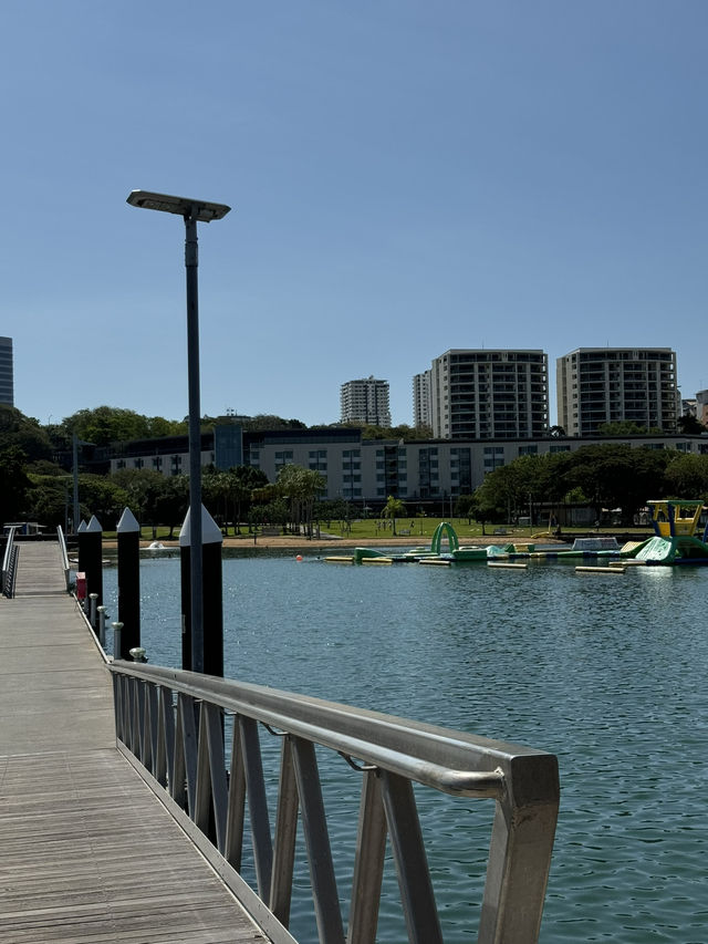 【オーストラリア・ダーウィン】都会のオアシスでくつろぐ「Artificial and Public Beach」🏖️🌞