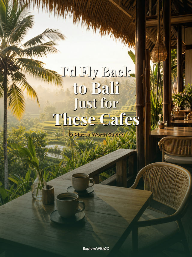 ☕ I Would Fly Back to Bali Just for These Cafés