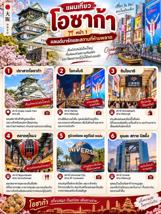 🇯🇵✨ 大阪三頁行程攻略:觀光、美食、購物,一次旅行搞定!