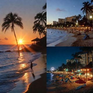 Waikiki Beach After Sunset