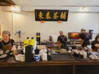 A traditional White Coffee breakfast at Dong Tai Kopitiam