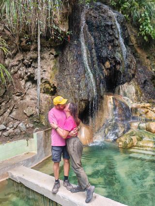 A Unique Waterfall in Saint Lucia