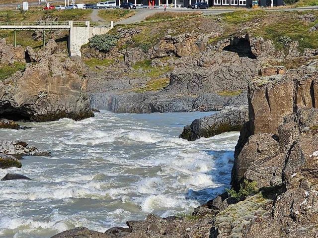 The majestic Goðafoss Waterfall Iceland 🇮🇸