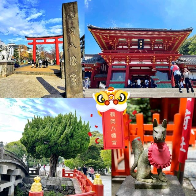 ⛩️鶴岡八幡宮⛩️建於11 世紀✨️傳統的江戶建築風格✨️