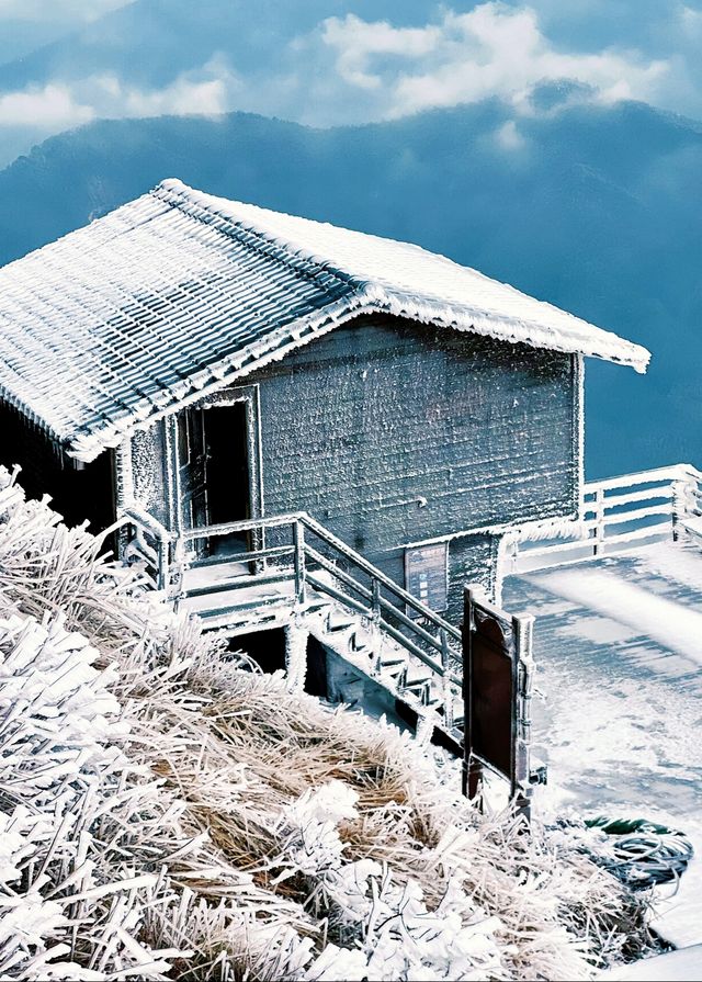 不用出廣東也可以看的絕美霧凇雪景—金子山，不來你一定會後悔的