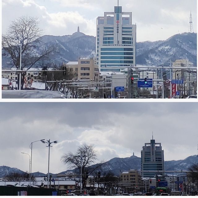 煙台天后行宮雪景