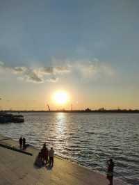 哈爾濱——松花江的夕陽