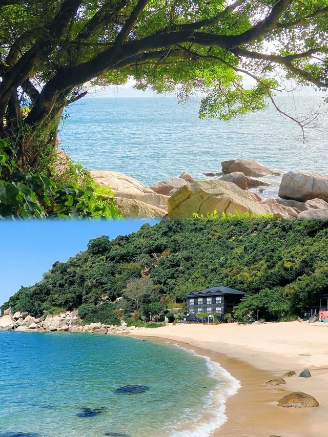 深圳的海真是藍色的