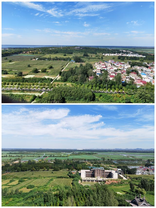 環魯自駕遊丨微山湖望湖塔。