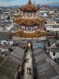 祥雲漂亮的鐘鼓樓，雲南真的到處都是古建