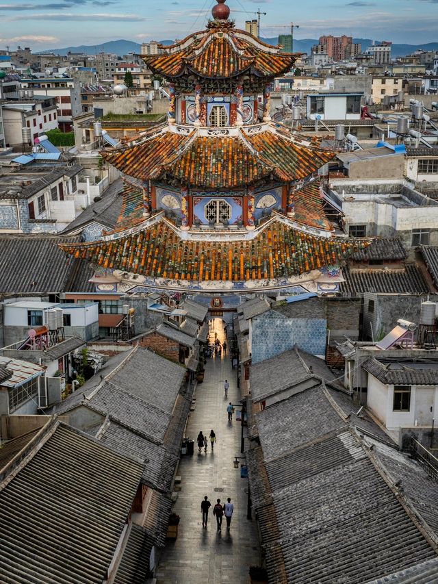 祥雲漂亮的鐘鼓樓，雲南真的到處都是古建