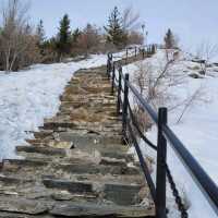 Hiking to a mountain in Altay city (west)