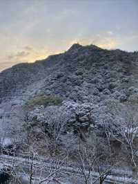 大雪紛飛金華山