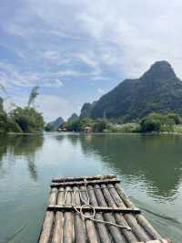 Yulong River Bamboo rafting from Jima Wharf