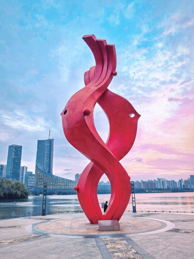 合肥天鵝湖｜暮色時分邂逅城市浪漫天際線