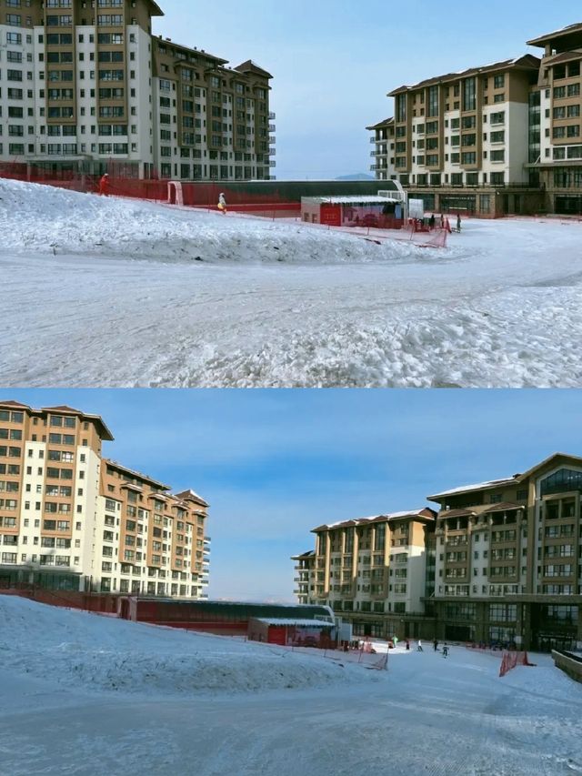 酒店樓下就可以滑雪絕了啊啊啊 酒店樓下就可以滑雪絕了啊啊啊