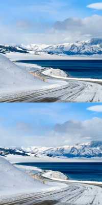 說真的!冬天的賽里木湖才是極致浪漫