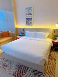 大連東港附近最喜歡的酒店! 漫舍溫泉酒店!就在地鐵口旁邊!地理位置很方便!出來旅遊住在這裡真的太適