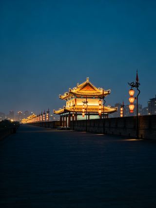 시안 성벽 여름 한정｜장안 무회 음악 시즌, 한순간에 성당 장안으로 돌아가다