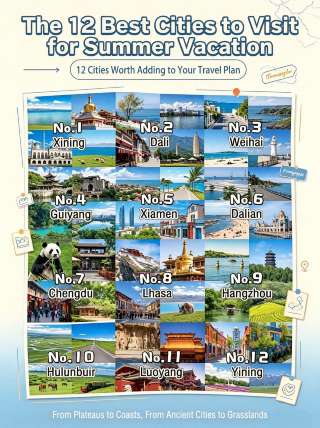 12 summer vacation hidden gems｜cool off · see the sea · grasslands · ancient capitals all in one place