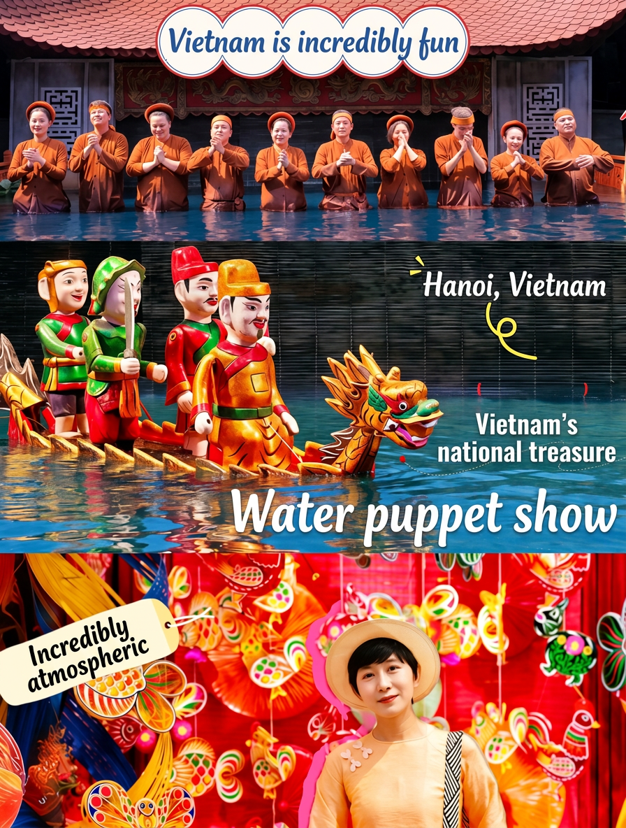 A great value experience in Vietnam! I highly recommend everyone see a water puppet show at least once.