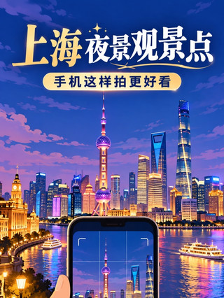 上海夜景想拍得好看，地點只是一半，時間和鏡頭也很重要