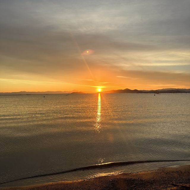 【滋賀観光】琵琶湖　朝日🌅
