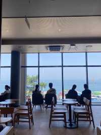 오션뷰를 바라볼 수 있는 스타벅스 울산주전비치점🏖️