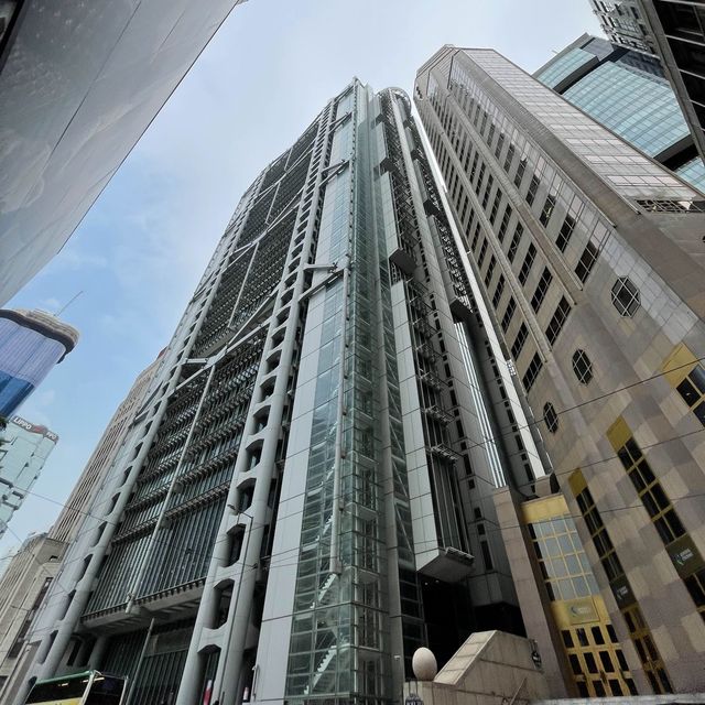 Charter Garden, the green space which surrounded by the Hong Kong iconic skyscrapers 