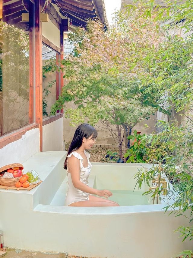 고즈넉한 한옥 자쿠지에서 초겨울날 힐링, 오늘의우리집🏠