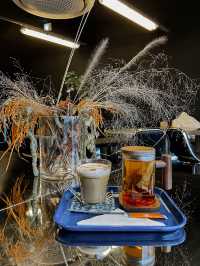 Industrial aesthetic cafe in Suwon. 