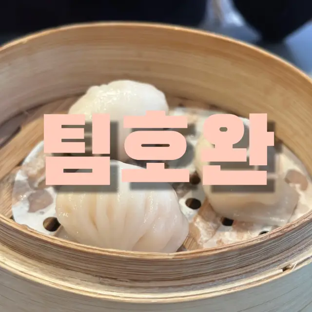 미쉐린 맛집으로 딤섬 끝판왕 “팀호완”🥟