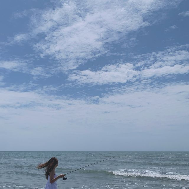 หาดทรายเม็ดแรก หาดแรกพบเมื่อออกสู่พื้นที่อ่าวไทย🌊