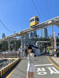 韓國釜山推薦必坐天空膠囊小火車-Blueline Park