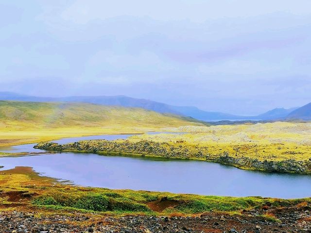 斯奈山半島•教會山、教會山瀑布、Selvallavatn湖