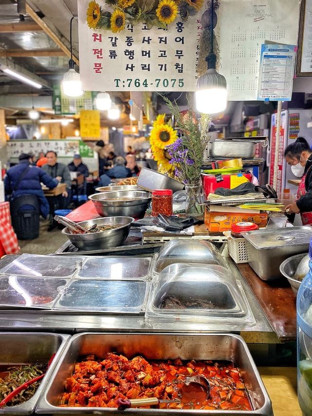 【韓国旅行】雰囲気最高✨韓国映画ロケ地‼️レトロな市場の食堂