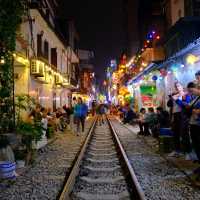 Train street in Hanoi