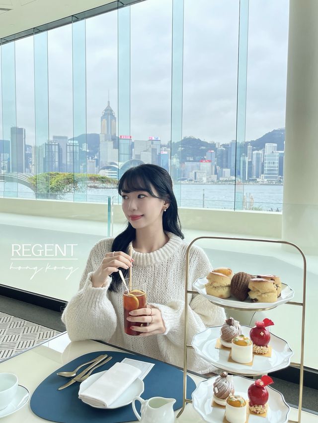 香港打卡最美維港景觀下午茶-香港麗晶酒店