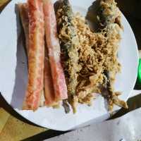 Fried seafood famous in Terengganu
