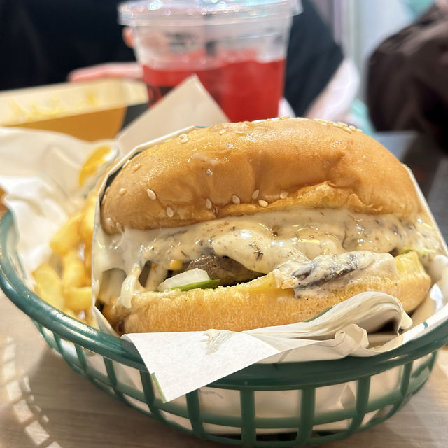 recommended place to having a premium burger. 