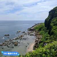 基隆-騎乘飛天掃帚，親子最愛的濱海景點：潮境公園