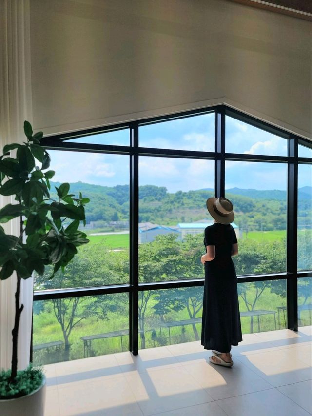 통창밖 초록가득한 힐링 정원카페💚