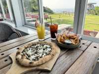 新竹湖口-空ㄟ咖啡 看夜景、夜夕陽的景觀咖啡廳|寵物友善餐廳可帶狗、有廣大的草皮